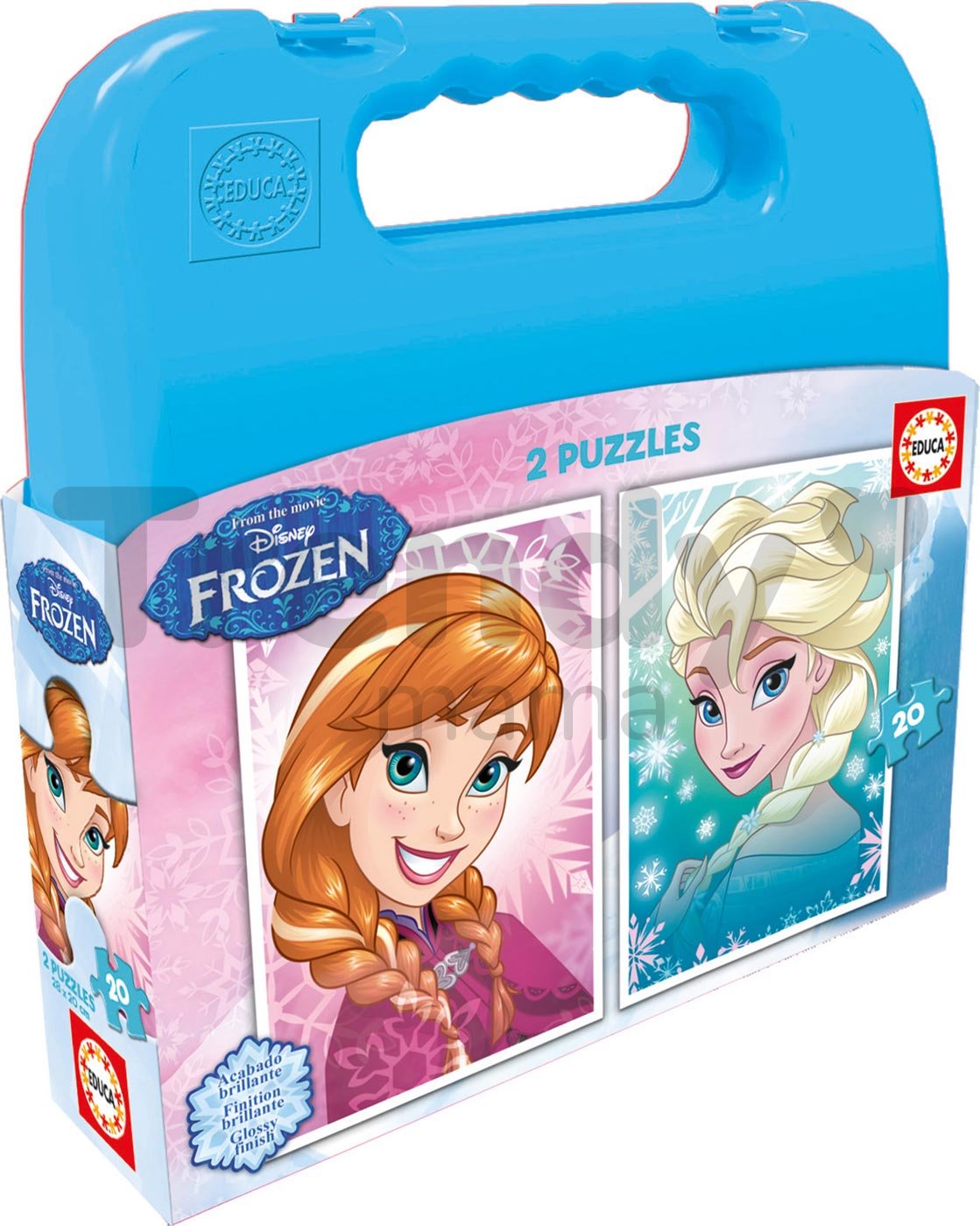 Puzzle Frozen Educa v modrom kufríku