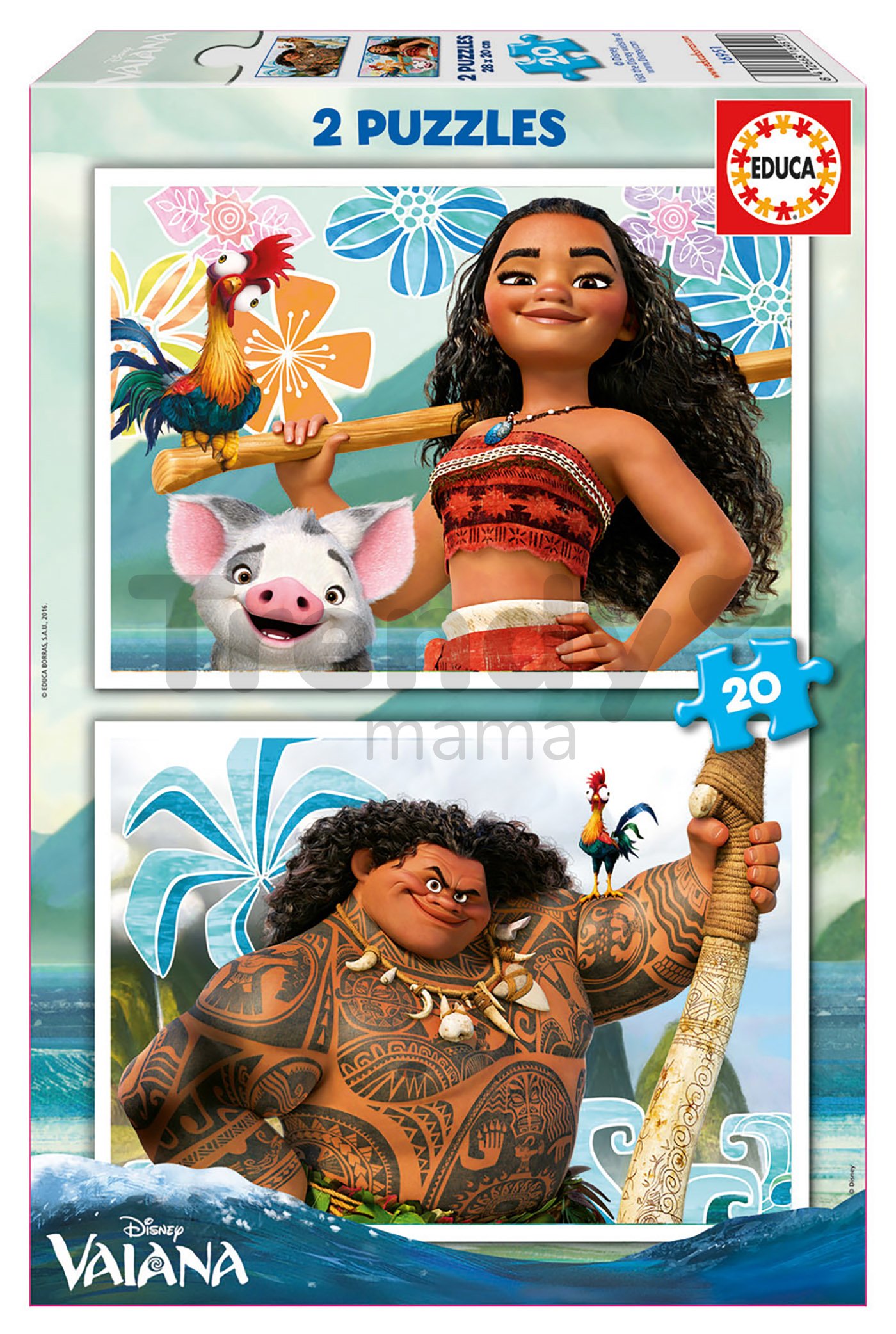 Puzzle Vaiana 2x