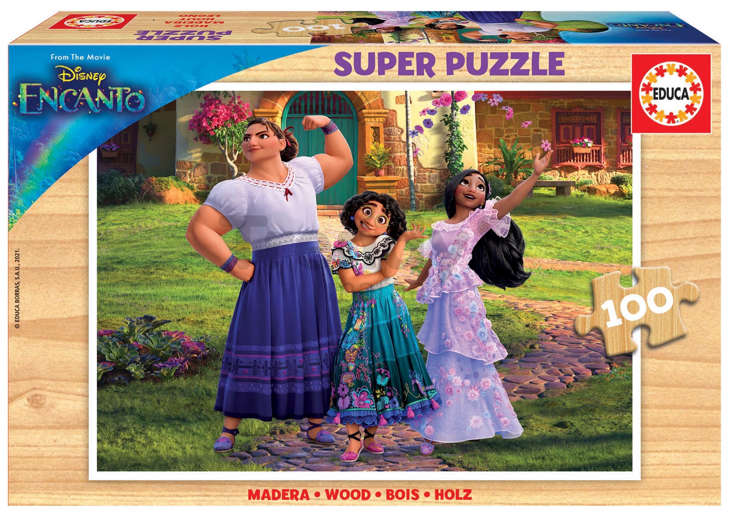 Drevené puzzle Encanto Disney Educa 100 dielov EDU19199