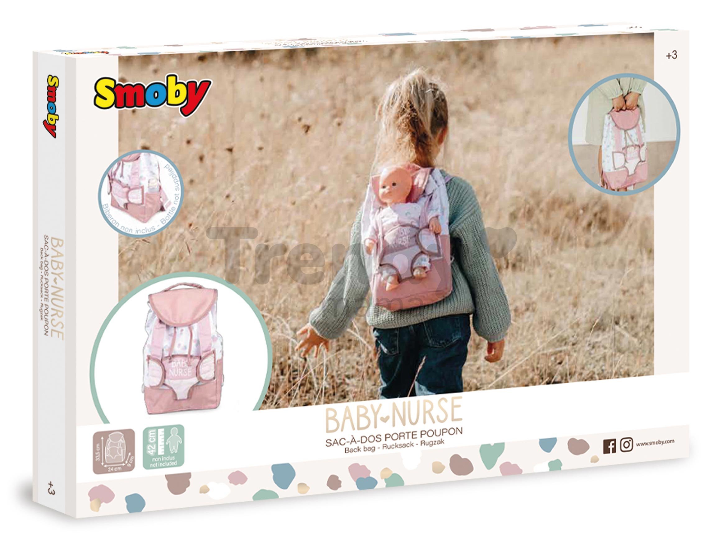 Klokanka s batohom pre 42 cm babiku Smoby
