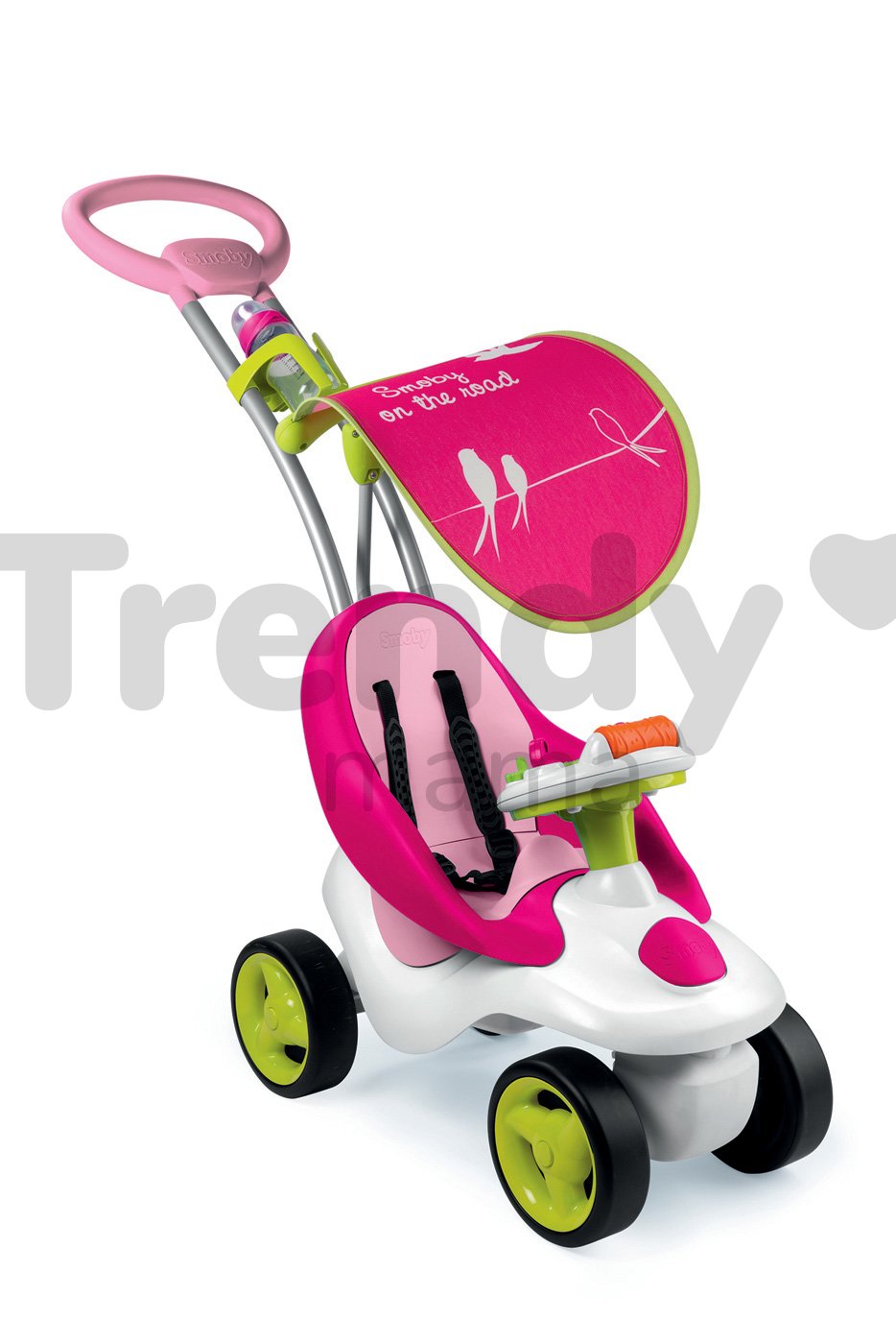 Odrážadlo pre dievčatá Smoby Bubble ružové