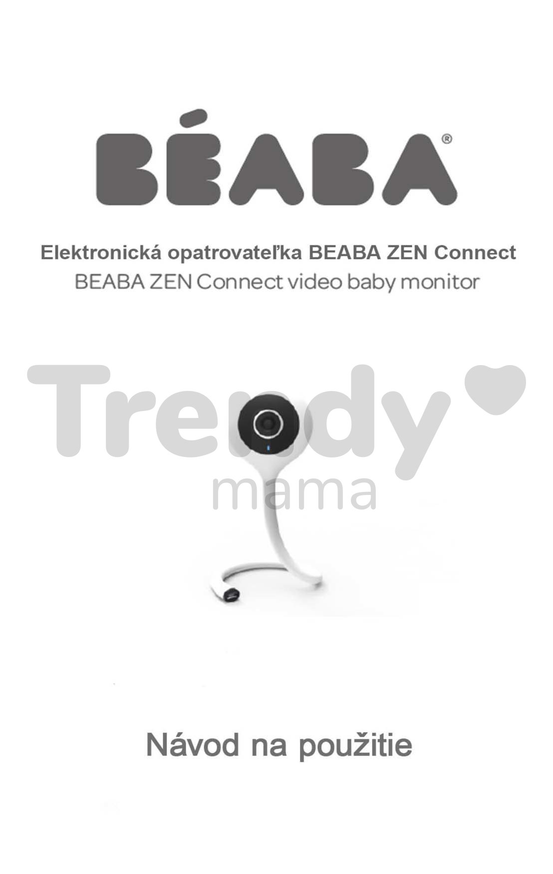 BEABA, Video baby monitor ZEN connect - White
