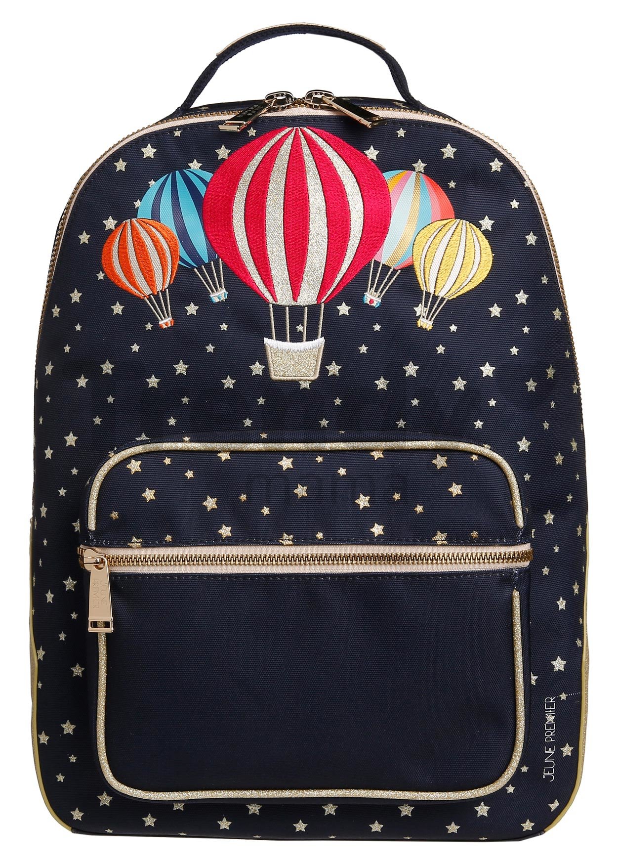 Jeune Premier Bobbie Balloon Backpack Designed in Belgium Blue school bag Jeune Premier with a sports motif main image 2