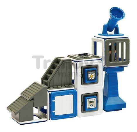 Stavebnica magnetická Policajná stanica Amazing Police Set Magformers 50 dielov