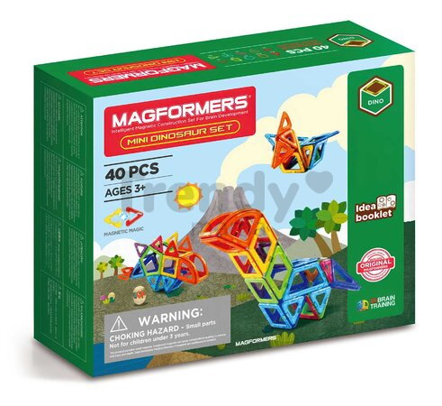 Stavebnica magnetická Mini Dinosaur Set Magformers 40 dielov