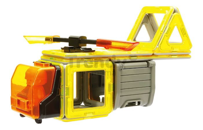 Stavebnica magnetická Stavebné stroje Amazing Construction Set Magformers 50 dielov