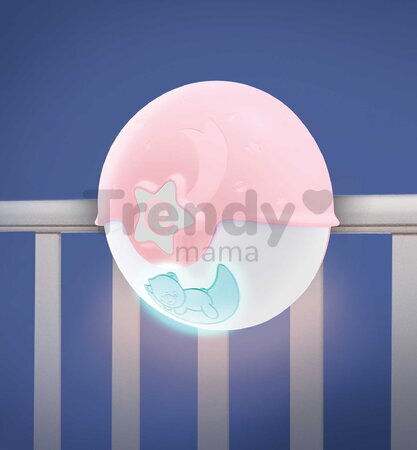 Nočná lampička Soothing Light & Projector Pink Infantino s hudbou a projektorom ružová od 0 mes