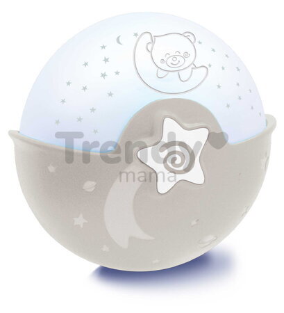 Nočná lampička Soothing Light & Projector Ecru Infantino s hudbou a projektorom hnedá od 0 mes