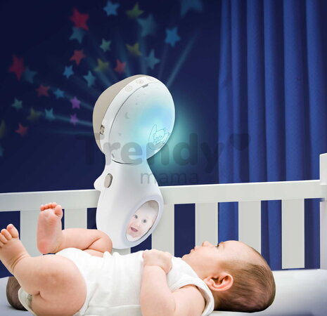 Hudobný kolotoč nad postieľku 3in1 Projector Musical Mobile Ecru Infantino s projektorom a nočným svetlom hnedý od 0 mes