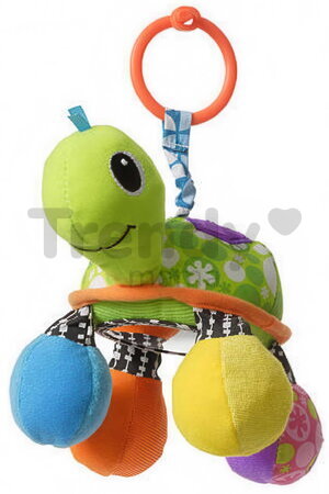Závesná korytnačka so zrkadlom Turtle Mirror Pal Green Infantino na kočík alebo autosedačku od 0 mes