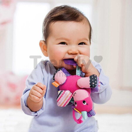 Vibrujúci jednorožec Unicorn Rattle Infantino s hryzátkom od 0 mes