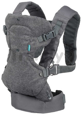 Nosič pre dieťa Flip Advanced 4v1 Convertible Carrier Grey Infantino 4 spôsoby nosenia sivý od 3,6-14,5 kg od 0 mes