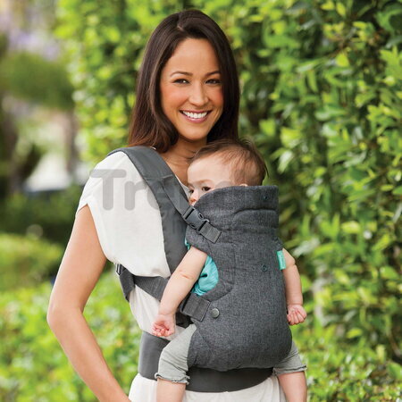 Nosič pre dieťa Flip Advanced 4v1 Convertible Carrier Grey Infantino 4 spôsoby nosenia sivý od 3,6-14,5 kg od 0 mes