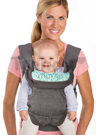 Nosič pre dieťa Flip Advanced 4v1 Convertible Carrier Grey Infantino 4 spôsoby nosenia sivý od 3,6-14,5 kg od 0 mes