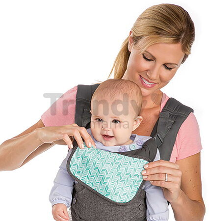 Nosič pre dieťa Flip Advanced 4v1 Convertible Carrier Grey Infantino 4 spôsoby nosenia sivý od 3,6-14,5 kg od 0 mes