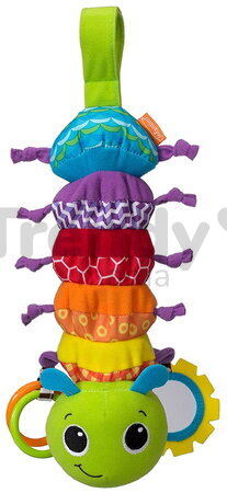 Hrajúca húsenica Hug and Tug Musical Bug Infantino s uspávankou a zrkadielkom od 0 mes