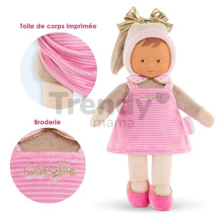 Bábika Miss Striped Starry Dreams Mon Doudou Corolle s hnedými očami 25 cm od 0 mes