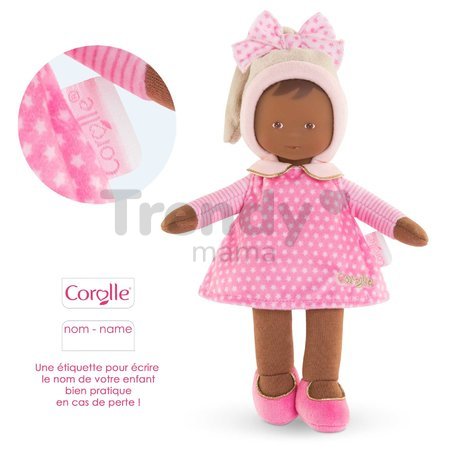 Bábika Miss Pink Starry Dreams Mon Doudou Corolle s hnedými očami 25 cm od 0 mes