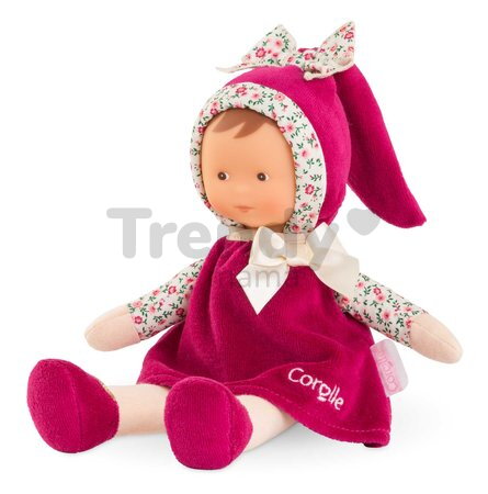 Bábika Miss Pink Grenadine Mon Doudou Corolle s hnedými očami 25 cm od 0 mes
