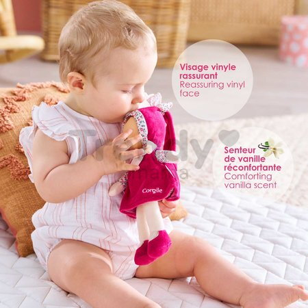 Bábika Miss Pink Grenadine Mon Doudou Corolle s hnedými očami 25 cm od 0 mes