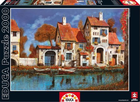 Puzzle La Cascina Sul Lago, Guido Borelli Educa 2000 dielov