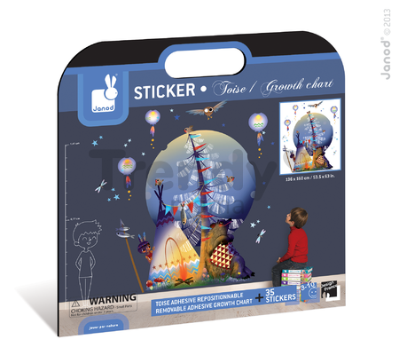 Dekorácia do detskej izby Sacred Totem Growth Chart Janod nalepovacia od 3 rokov