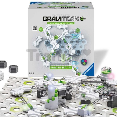 Guľôčková dráha elektronická XXL Štartovacia súprava Starter Set Power GraviTrax 142 dielikov s automatickým výťahom a diaľkovým ovládačom od 8 rokov