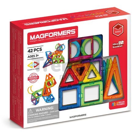 Stavebnica magnetická Pokročilá Basic 3D Magformers 42 dielov