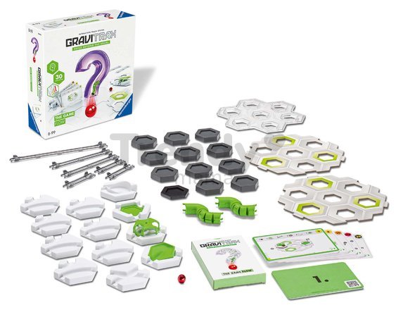 Guľôčková dráha Prúd Flow The Game GraviTrax 74 doplnkov a kartičky s 30 výzvami od 8 rokov