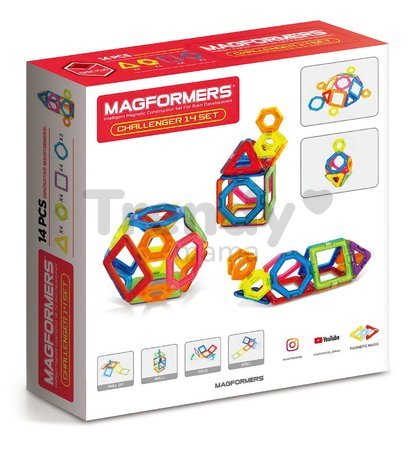 Stavebnica magnetická Extra výzvy Challenger 14 Set Magformers 14 dielov