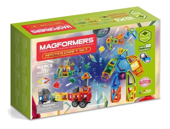 Stavebnica magnetická Gigant Master Craft Set Deluxe Magformers 162 dielov