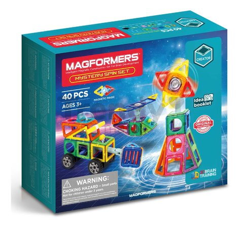 Stavebnica magnetická Mystery Spin Set Creator Magformers s otočným prvkom 40 dielov
