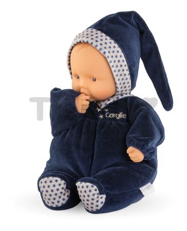 Bábika Babipouce Navy Blue Starry Dreams Mon Doudou Corolle s hnedými očami a špúliace ústočká 28 cm od 0 mes