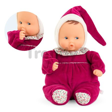 Bábika Babipouce Pink Grenadine Mon Doudou Corolle s modrými očami a špúliace ústočká 28 cm od 0 mes