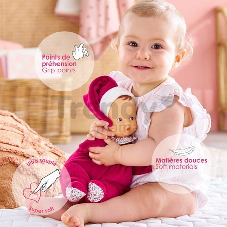 Bábika Babipouce Pink Grenadine Mon Doudou Corolle s modrými očami a špúliace ústočká 28 cm od 0 mes