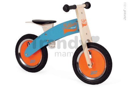 Drevený balančný bicykel Bikloon Janod Blue&Orange od 3 rokov