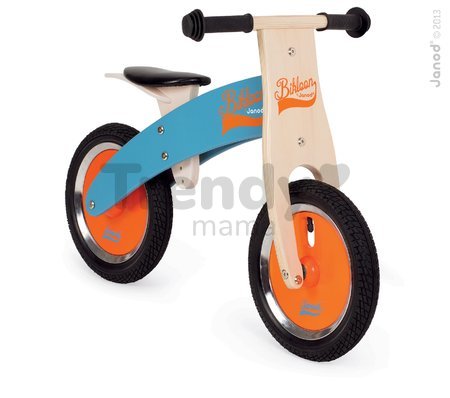 Drevený balančný bicykel Bikloon Janod Blue&Orange od 3 rokov