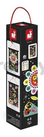 Magnetický terč Záhrada Garden Magnetic Dart Game Janod obojstranný so 6 magnetickými šípkami od 4 rokov
