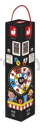 Magnetický terč Zábavný park Fun Fair Magnetic Dart Game Janod obojstranný so 6 magnetickými šípkami od 4 rokov