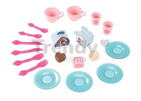Cukráreň Frozen Smoby v kufríku s trblietkami s 19 doplnkami