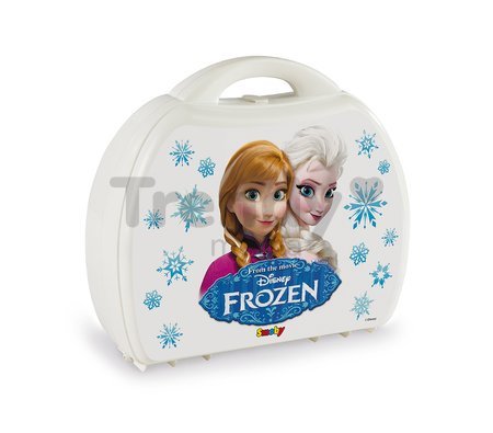 Cukráreň Frozen Smoby v kufríku s trblietkami s 19 doplnkami
