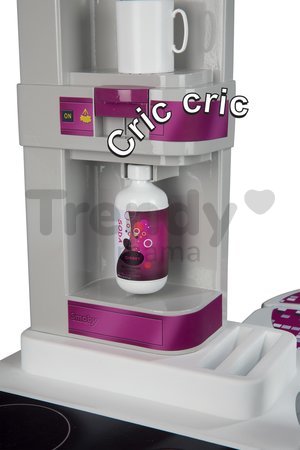 Kuchynka Studio XL Tefal Smoby elektronická so zvukmi, so sódovačom, chladničkou a 32 doplnkami fialová