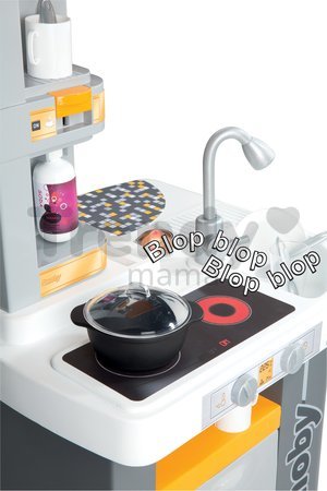Kuchynka Studio Tefal Smoby elektronická so zvukmi, so sódovačom a 25 doplnkami oranžová