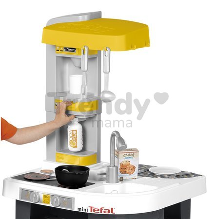 Kuchynka Studio Tefal Smoby elektronická so zvukmi, so sódovačom a 25 doplnkami oranžová