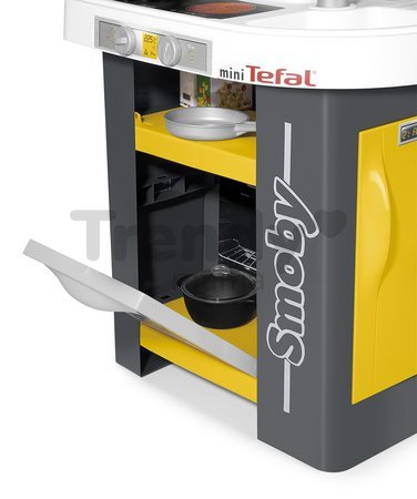 Kuchynka Studio Tefal Smoby elektronická so zvukmi, so sódovačom a 25 doplnkami oranžová