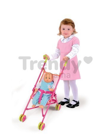 Kočík pre bábiku Minnie Smoby skladacia bugina (58 cm rúčka) od 18 mes