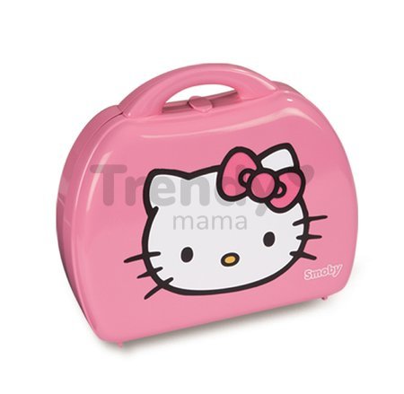 Kuchynka Hello Kitty Mini Cuisine Smoby v kufríku s 20 doplnkami svetloružová