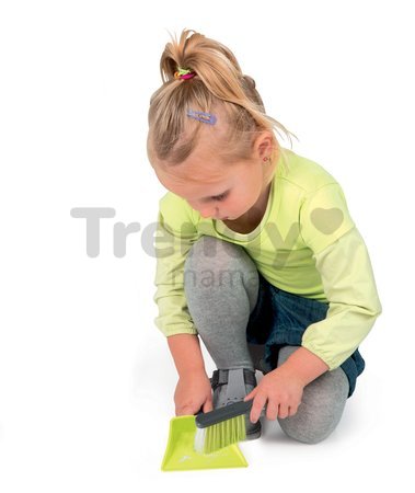Sada na upratovanie 3v1 Smoby s metlou a lopatkou zelená