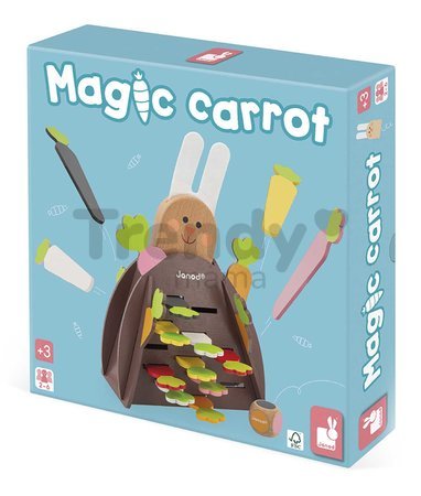 Spoločenská hra Zázračná mrkva Magic Carrot Janod 15 dielov