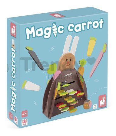 Spoločenská hra Zázračná mrkva Magic Carrot Janod 15 dielov